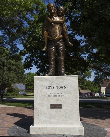 Boys Town unveils 100th anniversary statue